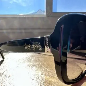 Coach sunglasses never worn, black and SILVER. “Coach” & horses on both sides Coach | Accessories | Coach Sunglasses Never Worn Black And  main image 2